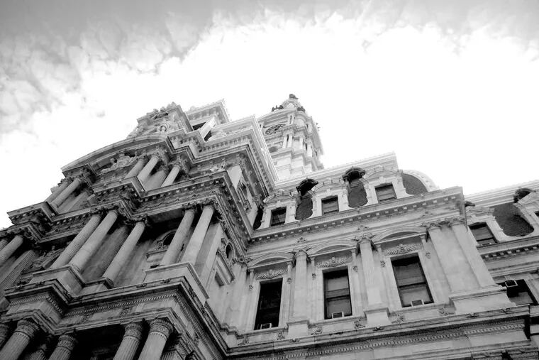 Philadelphia City Hall, where Council is considering a plan to use taxpayer money to finance city political campaigns.