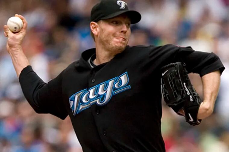 The Blue Jays have turned down the Phillies' offer of J.A. Happ, Carlos Carrasco, Michael Taylor and Jason Donald for Halladay.          (AP Photo/The Canadian Press, Darren Calabrese)