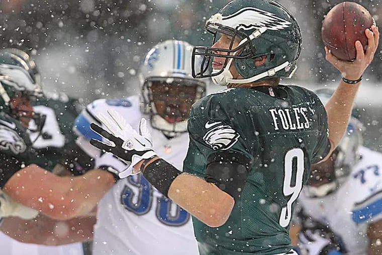 Eagles quarterback Nick Foles. (David Maialetti/Staff Photographer)