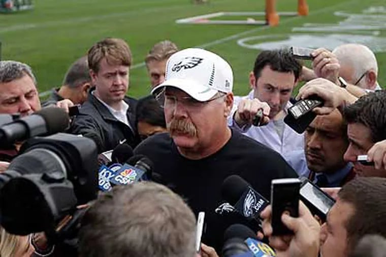 Andy Reid acknowledged the team is having trouble, but believes they are improving in certain areas. (Matt Rourke/AP)