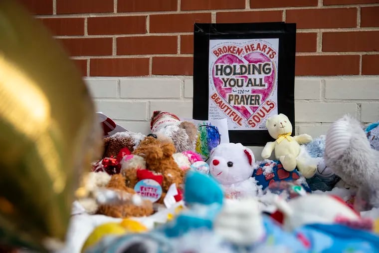Memorials seen at 23rd and Parrish Street for victims in the fatal fire. Across Philadelphia and the nation, families and friends are packed into homes beyond capacity and comfort for one simple reason: It’s their only option.