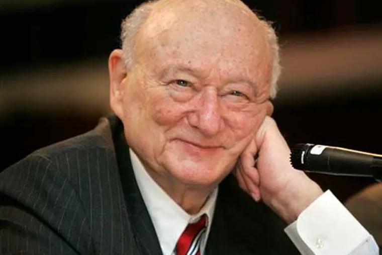 FILE - In this April 18, 2007, file photo, former New York Mayor Ed Koch listens during the 9th annual National Action Network convention in New York. Koch, the combative politician who rescued the city from near-financial ruin during three City Hall terms, has died at age 88. Spokesman George Arzt says Koch died Friday morning Feb. 1, 2013 of congestive heart failure. (AP Photo/Frank Franklin II, File)