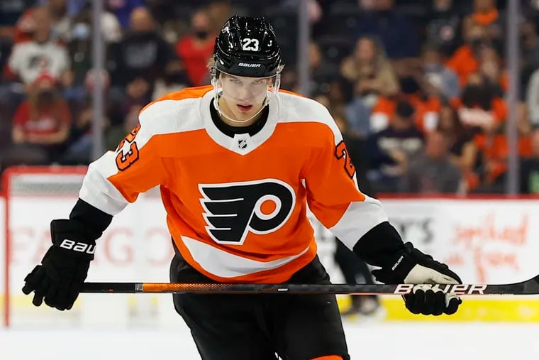 Flyers left wing Oskar Lindblom had 25 points in the final 58 games this season and believes that can be a springboard to more in 2022-23.