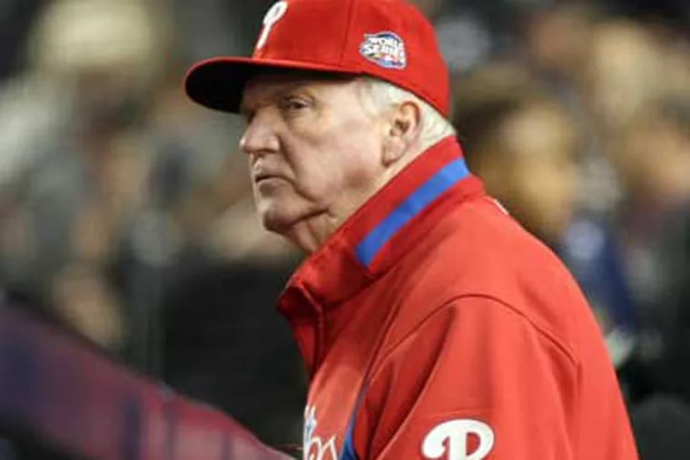 "I'll tell you something, we will be back," Charlie Manuel said after the World Series ended. (Yong Kim/Staff Photographer)