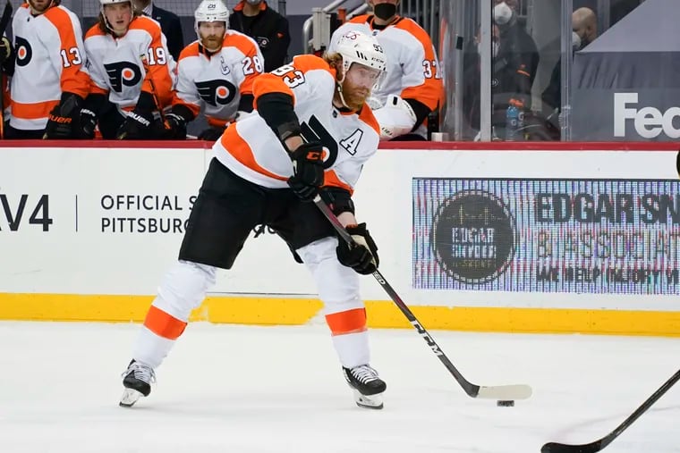 The Flyers went 0-for-5 on the power play Tuesday vs. Pittsburgh.