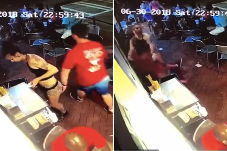 A Georgia waitress body-slammed a man who groped her.