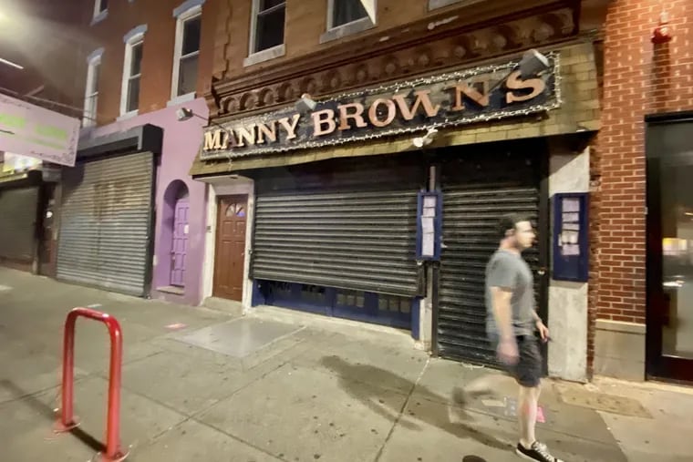Manny Brown's at 512 South St. on July 28, 2020. It opened in 1984 as Manny Brown's Rib Joint.