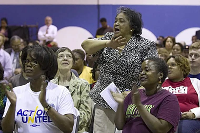 Among those in attendance were Shirley Matthews of ACTION United, (foreground left) and Gloria Thomas (right) secretary for Parent Power.