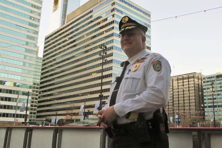 Thomas J. Nestel III , SEPTA's chief of transit police, is a third-generation officer in Philadelphia.