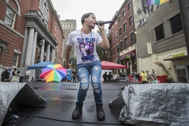 Rafael Colon took to the stage at Outfest and sang “Moment of Life” by Nicki Minaj for his sister, Melanie, whose killer has yet to be found.