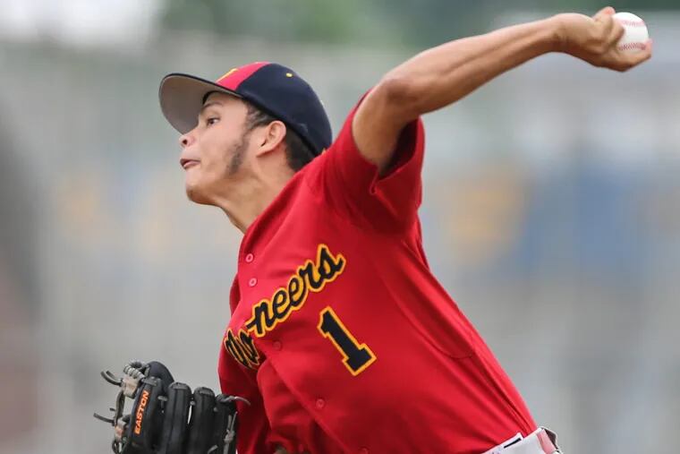 Frankford junior Luis Ramos is a rapidly improving pitcher.