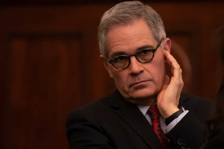 Philadelphia District Attorney Larry Krasner is shown in a file photo.