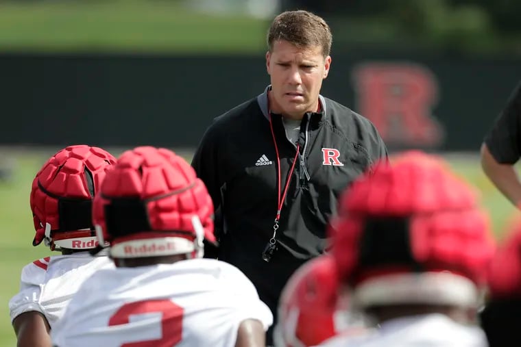Rutgers coach Chris Ash during training camp earlier this month.