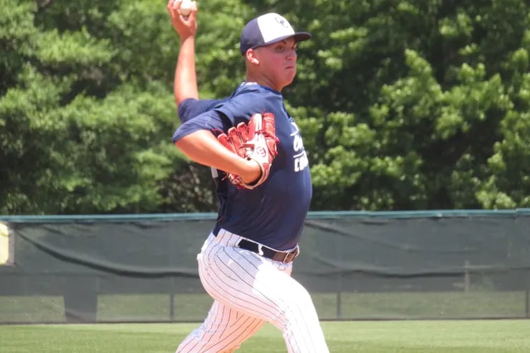Bishop Eustace Prep's Anthony Solometo is projected as the 27th overall pick to the San Diego Padres in Baseball America's most recent mock draft.