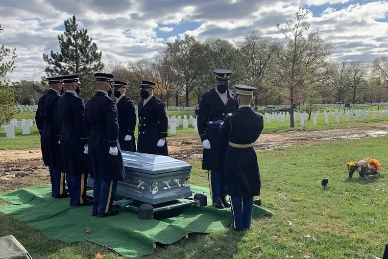 Jenice Armstrong's uncle was buried at Arlington National Cemetery with full military honors on Thursday.