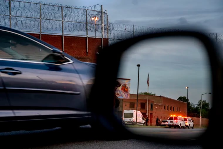The Philadelphia Industrial Correctional Center Monday last week as the Philadelphia Department of Prisons reported the escape of two prisoners the day before.
