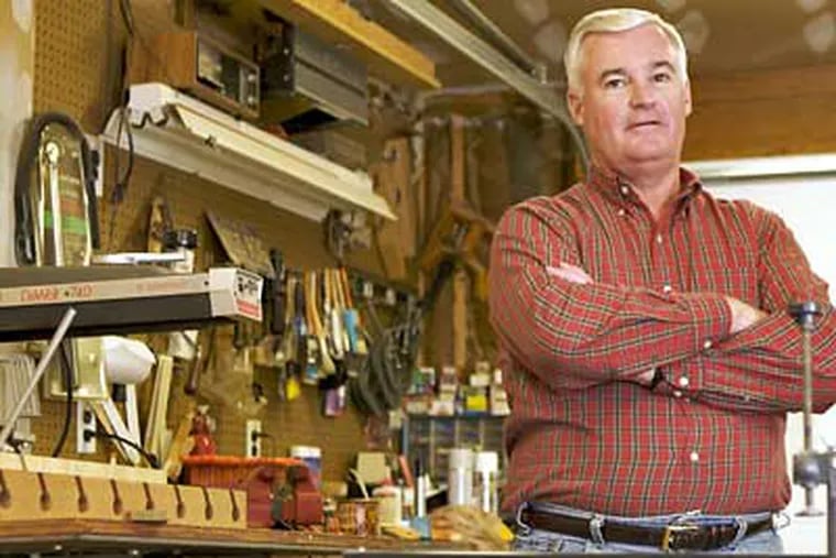 Dave Wiggins, a former company president accustomed to leading a $55 million business, cannot get financing to buy a small woodworking business priced at $1.4 million because of frozen credit markets. (John Costello  / Staff Photographer)