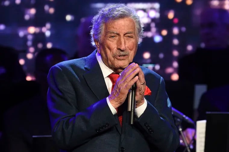 Tony Bennett performs at the Statue of Liberty Museum opening celebration in New York on May 15, 2019.
