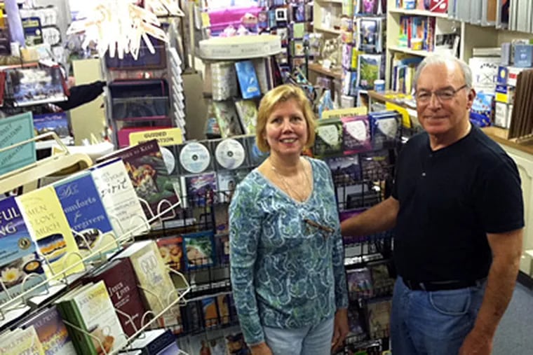 Ray Skinner and Mae Jacobs-Skinner opened Eleventh Step Books in Westmont in 1991. It's become a landmark for people in recovery. (Kevin Riordan / Staff)