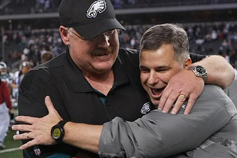 Andy Reid has been much more outwardly emotional this season. (Ron Cortes/Staff Photographer)