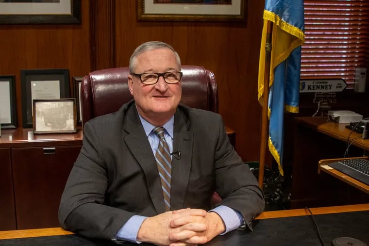 Philadelphia Mayor Jim Kenney delivers his annual budget address to City Council. The address was prerecorded on Wednesday and played for Council on Thursday.