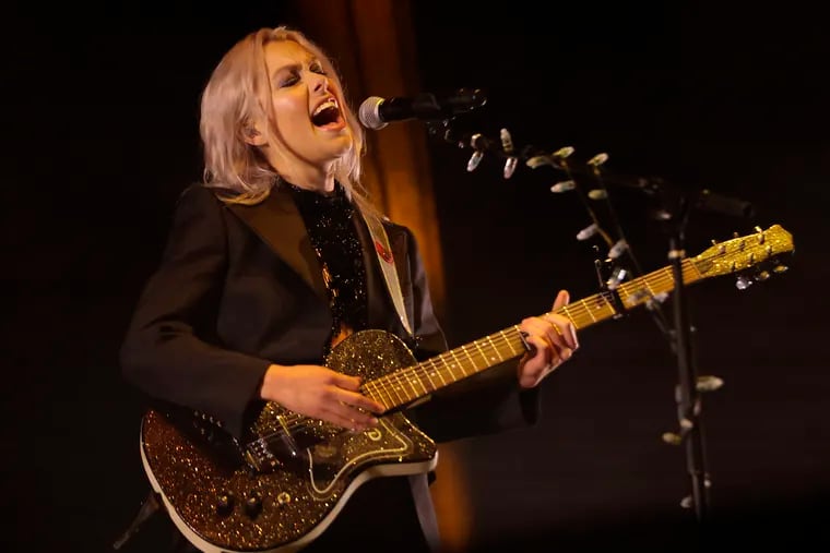 Phoebe Bridgers performs during the 2021 Firefly Festival in Dover, Delaware.