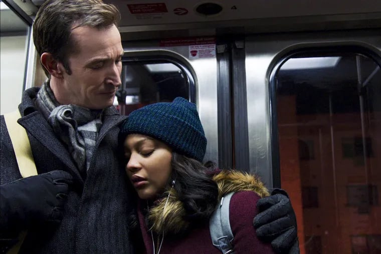 Noah Wyle as Daniel Calder and Aliyah Royale as Jira Calder-Brennan in a scene from CBS's "The Red Line."