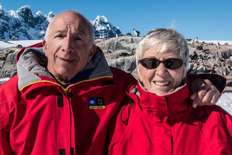 Raymond and Sandy Loewe have visited all seven continents, including Antarctica.