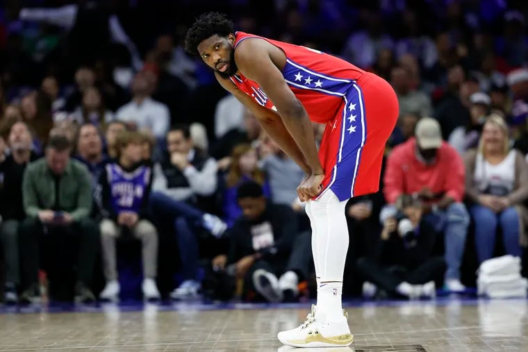 Sixers center Joel Embiid hasn't played since Dec. 22 against the Raptors because of a sprained ankle.
