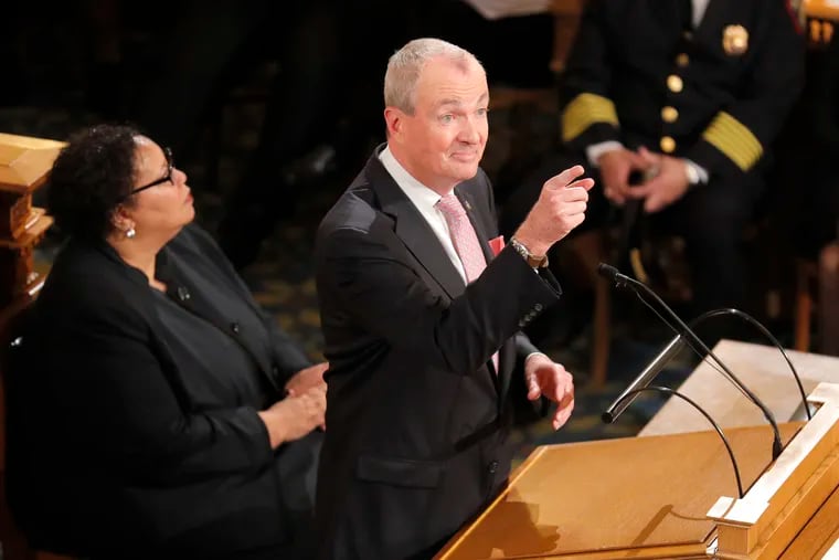 New Jersey Gov. Phil Murphy speaks at the State of the State address in Trenton, N.J., Tuesday, Jan. 14, 2020.