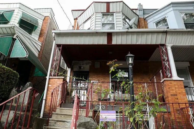 The exterior of Anthony Van Luton's home in West Philadelphia on Tuesday, Sept. 1, 2020. Luton is a Vietnam War veteran, and Habitat for Humanity helped Luton fix up a home that he inherited from his mother.