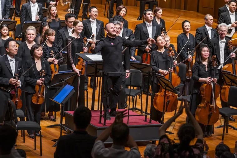Yannick Nezet-Seguin and the Philadelphia Orchestra at the National Centre for the Performing Arts in Beijing on May 17.