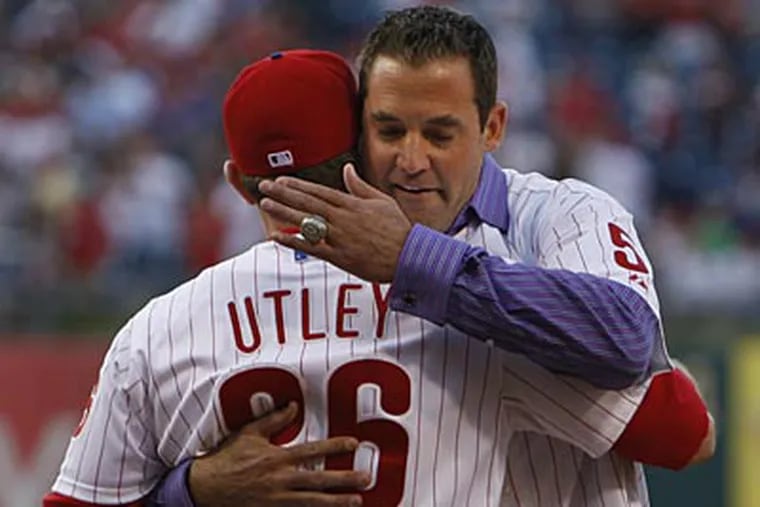 Pat Burrell signed a one-day contract to retire as a member of the Phillies on Saturday. (Ron Cortes/Staff Photographer)
