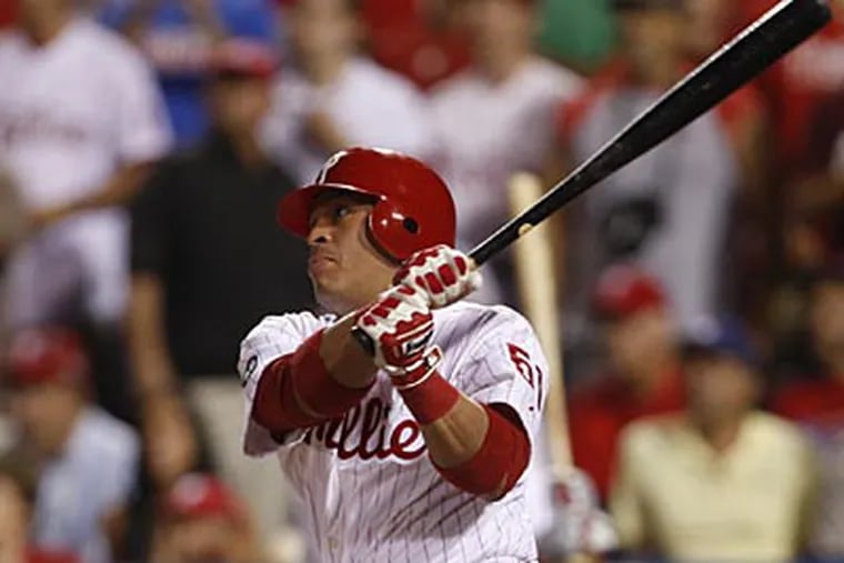 Carlos Ruiz has been one of the Phillies' most valuable players this season. (Ron Cortes / Staff File Photo)