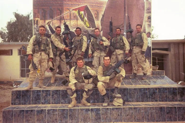 ‘From War to Wisdom’ focuses on several members of the Fox Company, 2nd Battalion, 5th Marine Regiment, shown here during the Iraq War, after they return home from war and reintegrate back into civilian life.