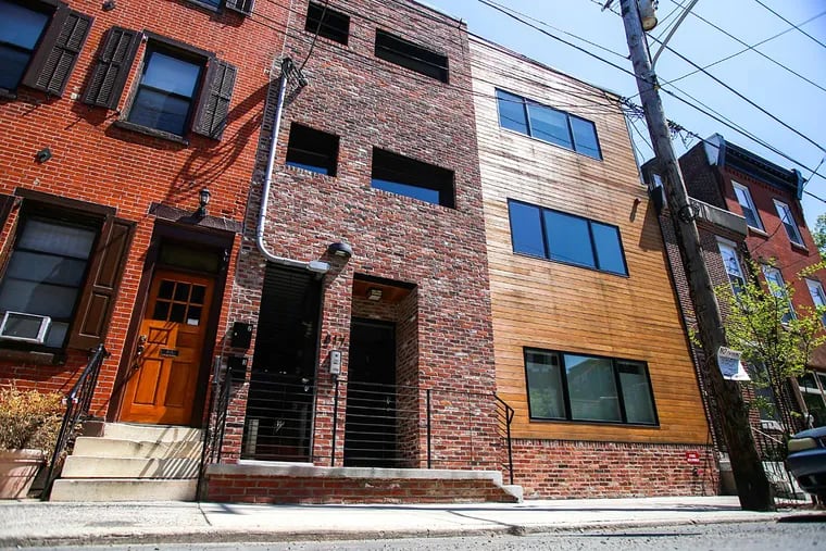 Margaret Meigs and Paul Laskow's two-year-old condo was built with recycled bricks from the site's previous buildings.