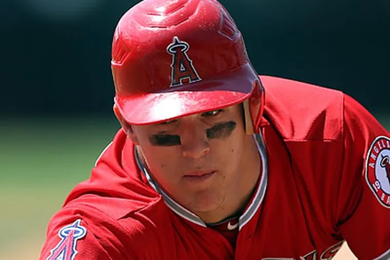 Millville, N.J., native Mike Trout  is part of the next generation of projected baseball superstars. (Jack Dempsey/AP)
