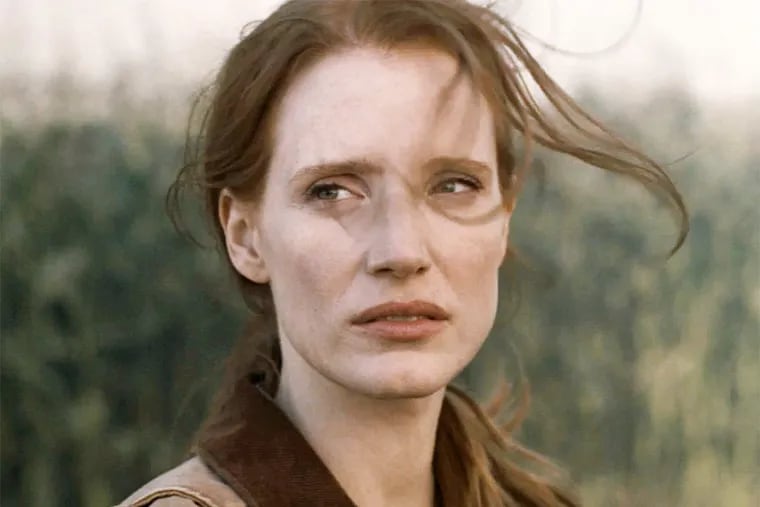 Jessica Chastain is an astrophysicist in "Interstellar," a grand- scale sci-fi epic. "She's wrestling with an agricultural crisis on Earth," says Chastain, and ". . . with her own crisis."