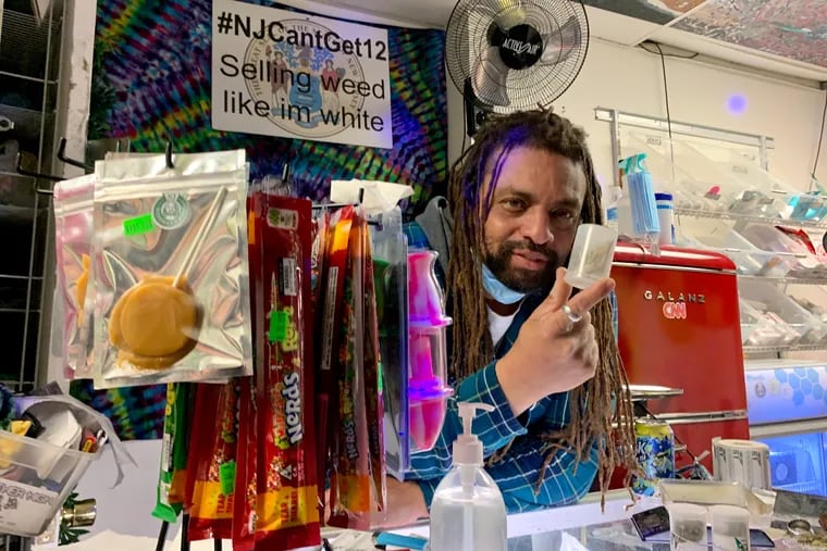 Ed Forchion, better known as NJWeedman, holds a container of magic mushrooms at the counter of his Trenton store, NJWeedman's Joint. Three of the four states voting on recreational use are red ones: Arizona, Montana, and South Dakota. New Jersey, which swings liberal, is also considering adult-use legalization.