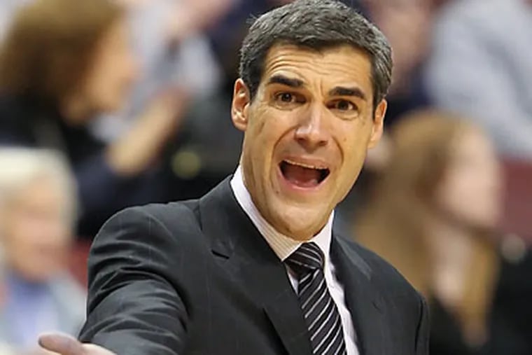 Jay Wright's track record at Villanova is a major draw for local high school basketball players. (Steven M. Falk/Staff file photo)
