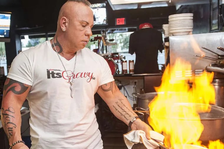 Steve Martorano still isn't afraid to get his hands dirty in the kitchen. JOSH RITCHIE / FOR THE DAILY NEWS