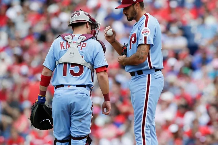 The Phillies' starting rotation is averaging 1.08 homers per game, which puts them on pace for a major-league record 175 homers.