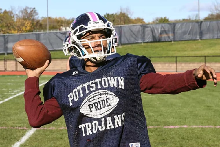 Pottstown's Marvin Pearson started losing his sight at 8 and was completely blind two years later. During that time, he inexplicably also lost his hearing. Now, at 18, he is a senior at Pottstown High School after spending three years at the Overbrook School for the Blind, and plays football. He scored a 65-yard touchdown and two-point conversion in recent games.