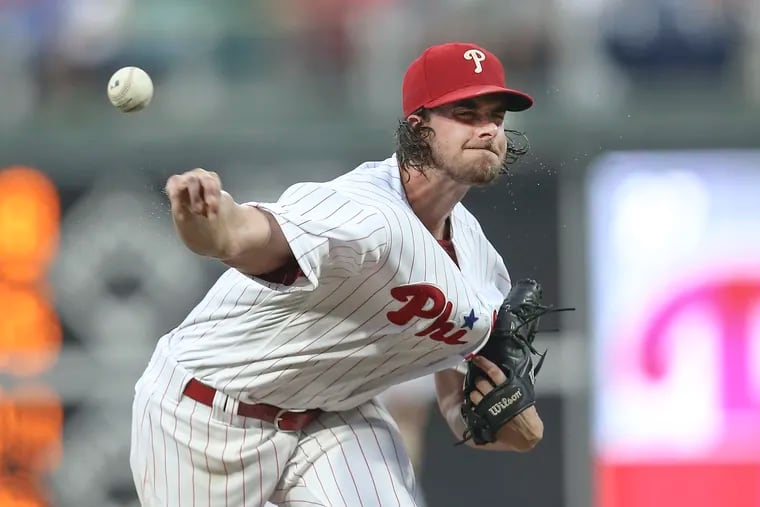 For the second time in six days, Aaron Nola outpitched Max Scherzer in a duel of NL Cy Young candidates, on Aug. 28, 2018.