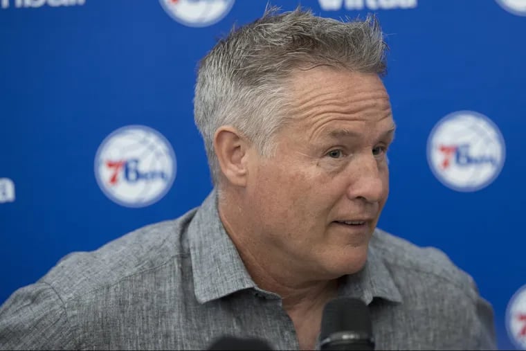 Sixers coach and interim GM Brett Brown spoke with the media minutes after Monday's pre-draft workout.