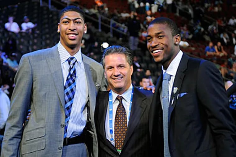 Anthony Davis (left) and Michael Kidd-Gilchrist (right) were the top two picks in the 2012 NBA Draft. (Mel Evans/AP)