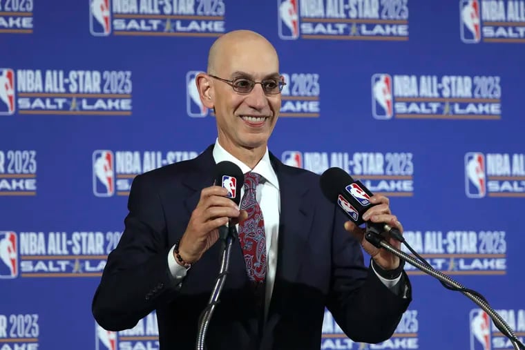 NBA Commissioner Adam Silver is expected to issue guidelines on the league's return around June 1.  (AP Photo/Rick Bowmer)