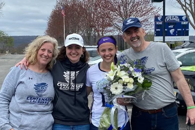 Paul O'Hara, 55, of Doylestown, with (from left) wife Kathryn, and daughters Sarah and Cailin. O'Hara was diagnosed with leukemia 12 years ago and struggled the $10,000 annual cost of the medication he needs to take daily.