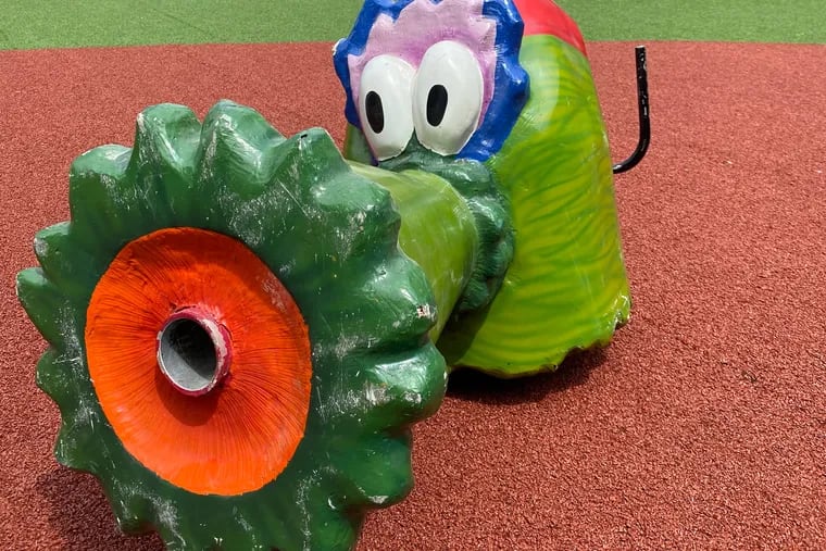 An original Phillie Phanatic hot dog launcher is up for grabs in honor of the Phantastic Auction's 10th anniversary.
