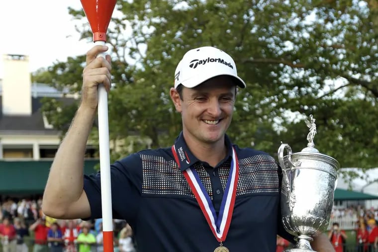Justin Rose after winning the U.S. Open at Merion on June 16, 2013.